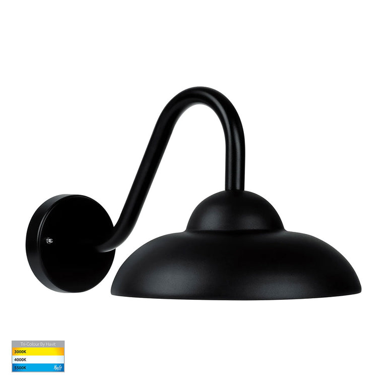 Arkua 10W CCT 240V LED Wall Light Black - HV3518T-BLK