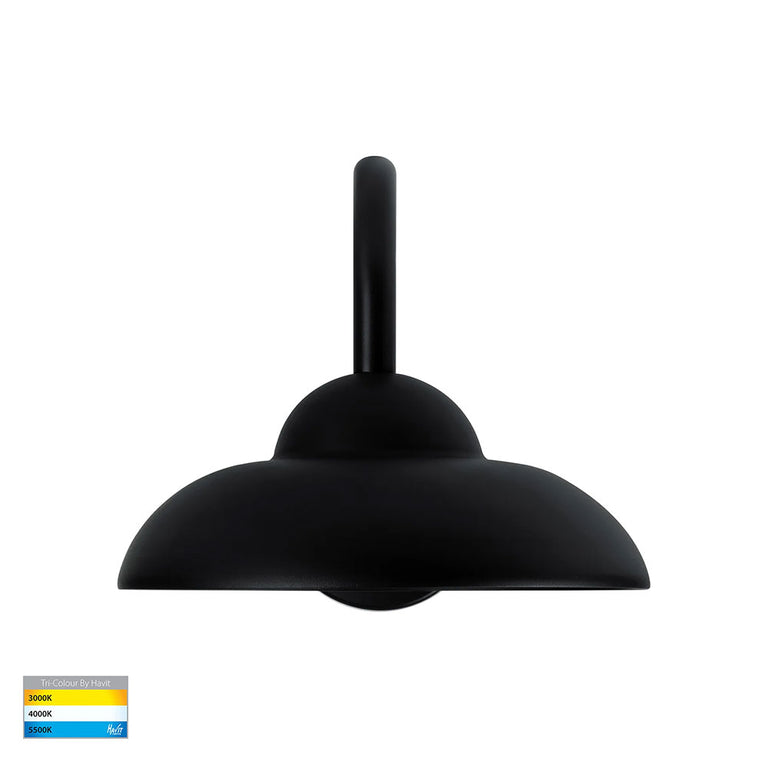 Arkua 10W CCT 240V LED Wall Light Black - HV3518T-BLK