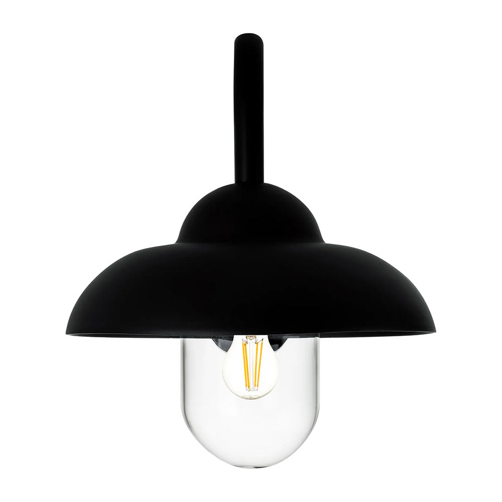 Loka 8W 240V E27 LED Wall Light Black - HV3519W-BLK