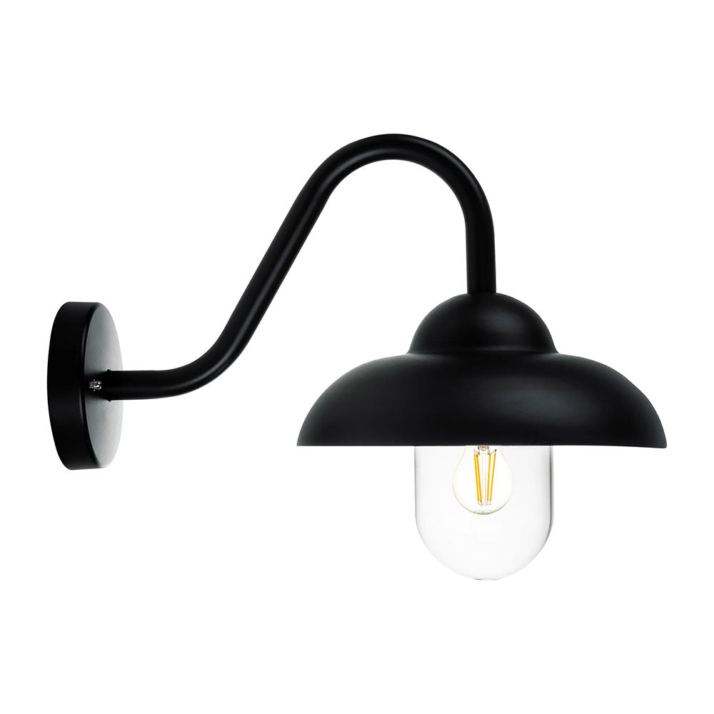 Loka 8W 240V E27 LED Wall Light Black - HV3519W-BLK