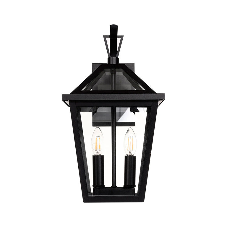 Karter Galvanised Iron Wall Light Black - HV3538W-S-BLK