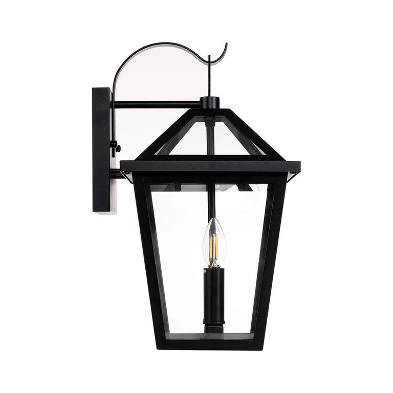 Karter Galvanised Iron Wall Light Black - HV3538W-S-BLK