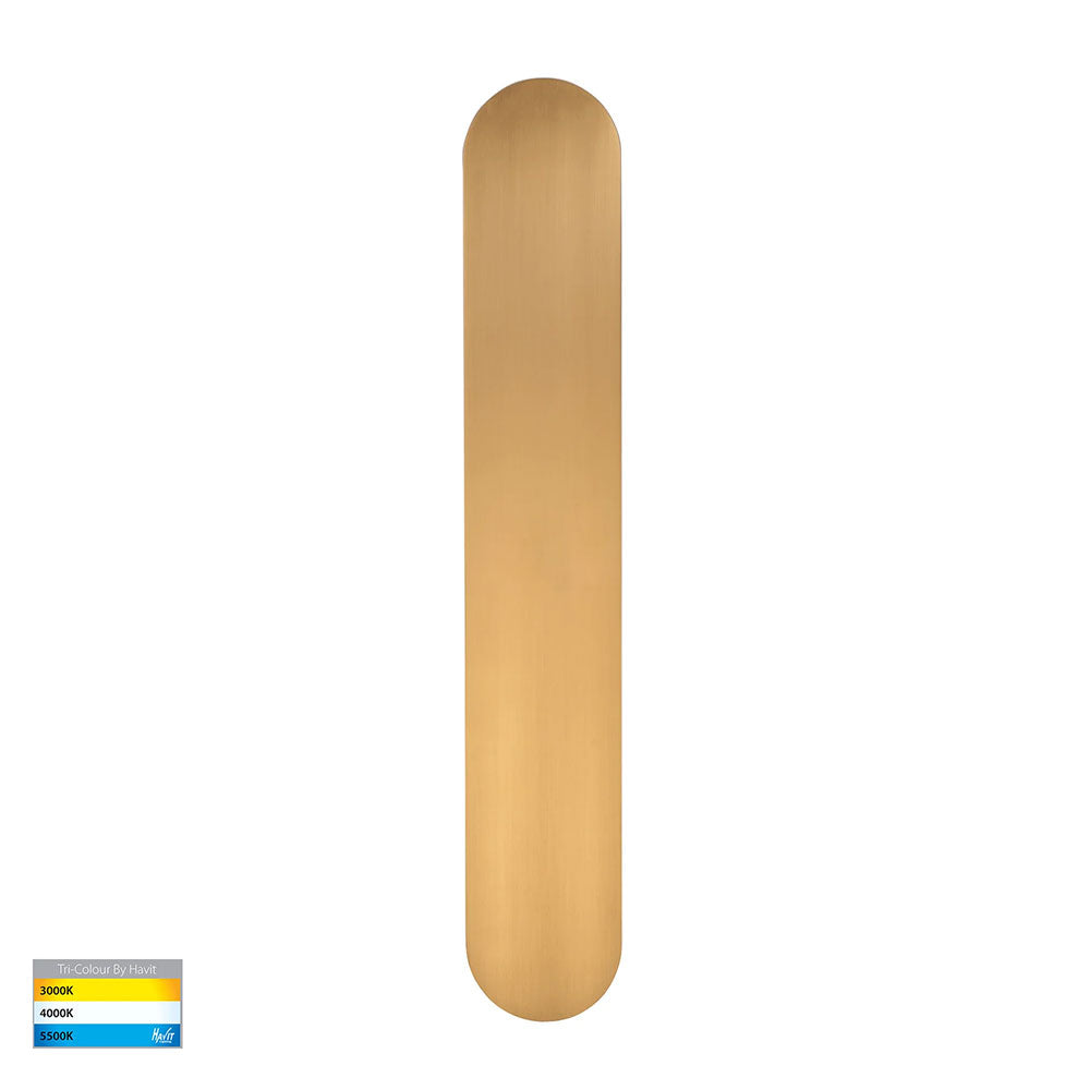 Barline Shadow Aluminium 600mm Wall Light Brass - HV3562T-BR