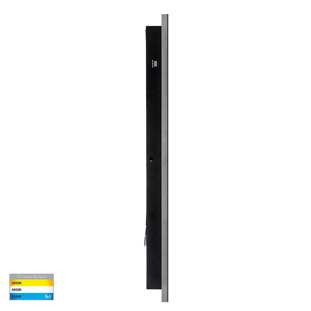 Barline 600mm 18W CCT 240V LED Wall Light Black - HV3572T-BLK