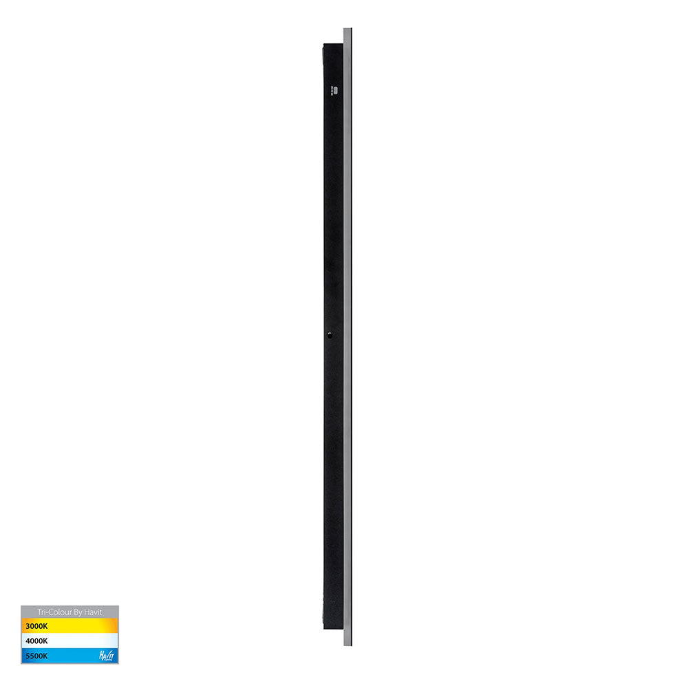 Barline 1000mm 30W CCT 240V LED Wall Light Black - HV3574T-BLK