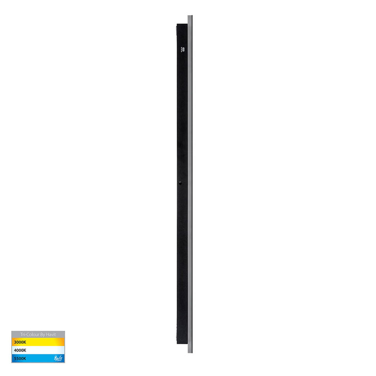 Barline 1000mm 30W CCT 240V LED Wall Light Black - HV3574T-BLK
