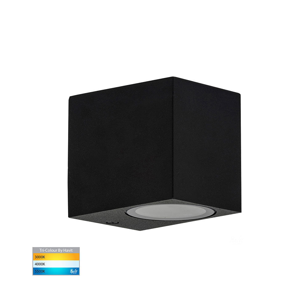 Accord 5W CCT 240V GU10 LED Fixed Wall Pillar Light Black - HV3631T-BLK