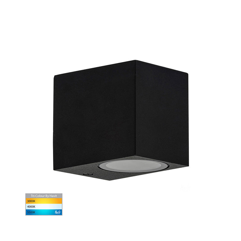 Accord 5W CCT 240V GU10 LED Fixed Wall Pillar Light Black - HV3631T-BLK