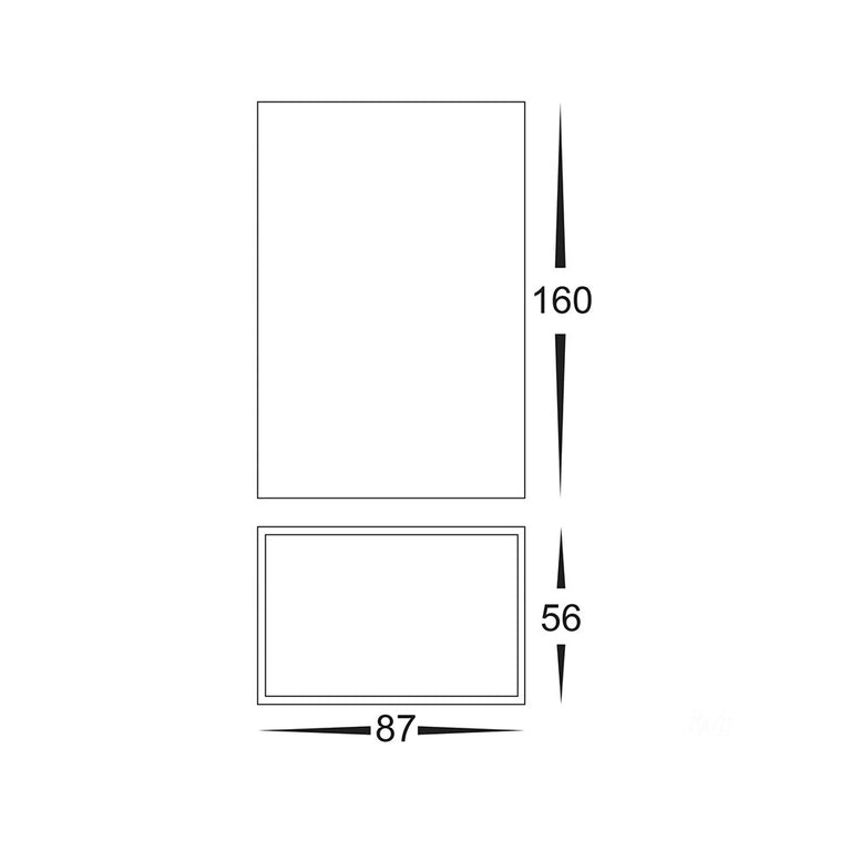 Platz 6W 240V Up & Down LED Wall Light Matt Black / Tri-Colour - HV3634T-BLK