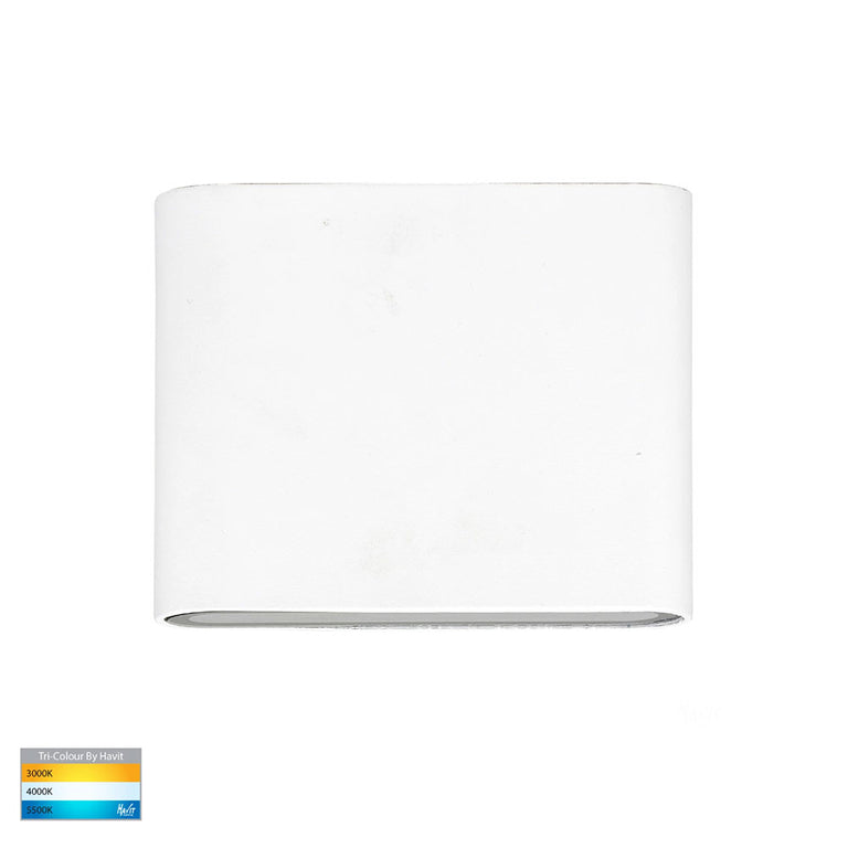 Lisse 2 x 3W CCT 240V  LED Up & Down Wall Light White - HV3642T-WHT-240V