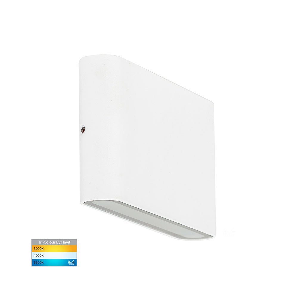 Lisse 2 x 5W CCT 12V DC LED Up & Down Wall Light White - HV3644T-WHT-12V