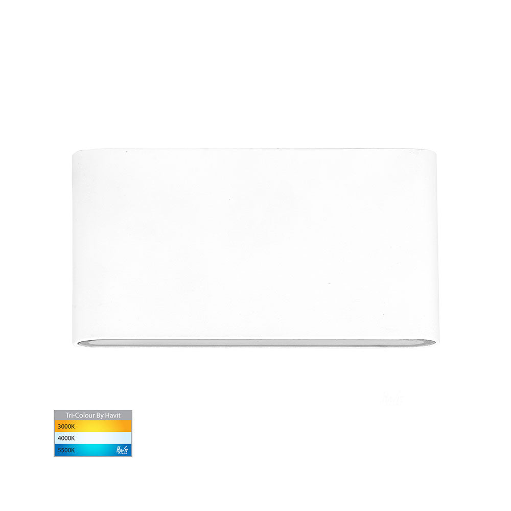 Lisse 2 x 5W CCT 12V DC LED Up & Down Wall Light White - HV3644T-WHT-12V