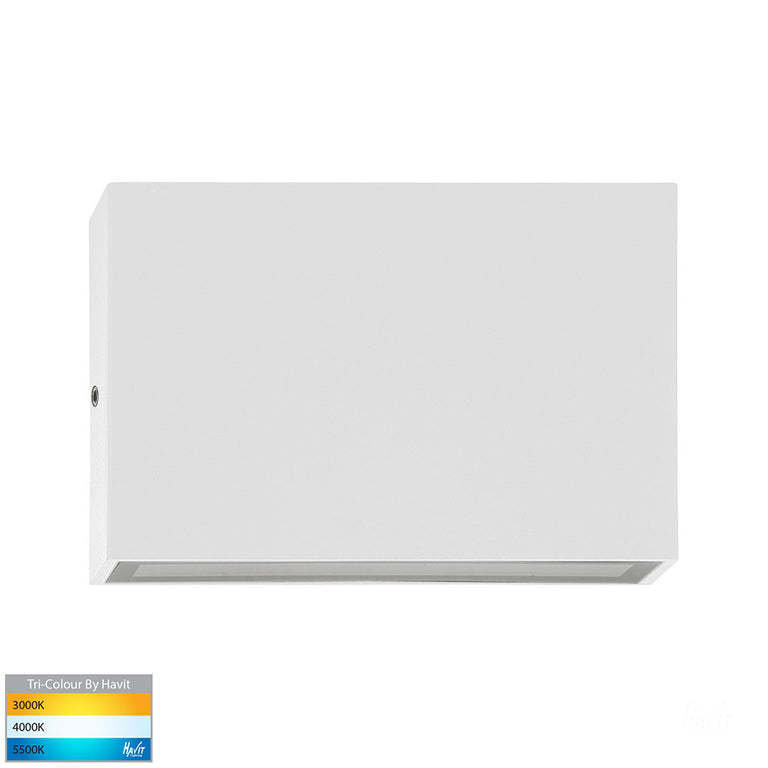 Essil 4W CCT 12V DC LED Fixed Down Wall Light White - HV3645T-WHT-12V