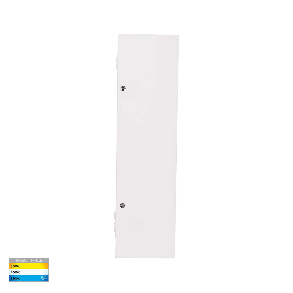 Essil 2 x 3W CCT 240V LED Up & Down Wall Light White - HV3650T-WHT-240V