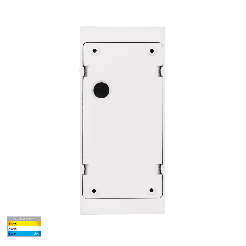 Essil 2 x 3W CCT 240V LED Up & Down Wall Light White - HV3650T-WHT-240V