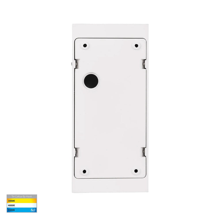 Essil 2 x 3W CCT 240V LED Up & Down Wall Light White - HV3650T-WHT-240V
