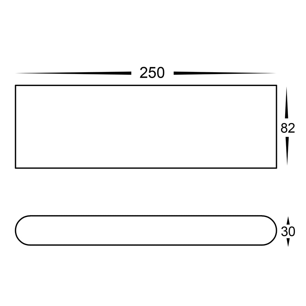 Lisse 12W CCT 240V LED Wall Light White - HV3652T-WHT-240V