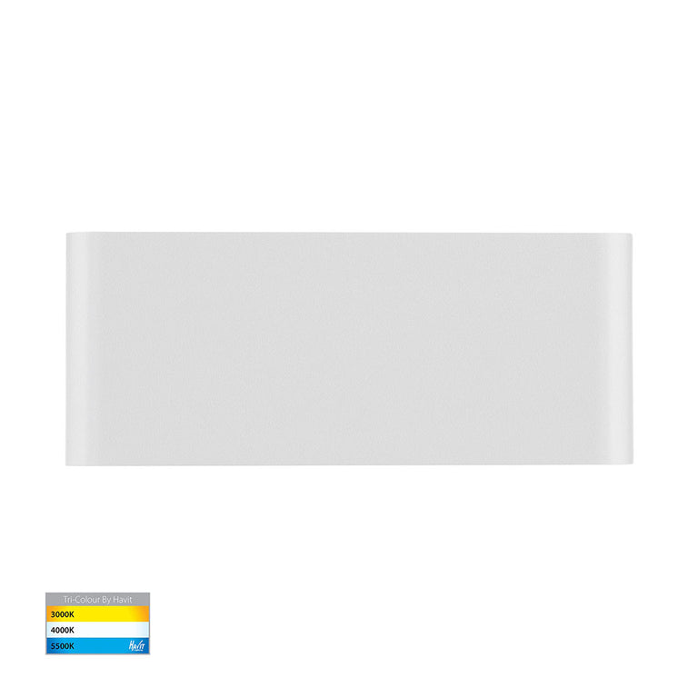 Lisse 2 x 12W CCT 240V Up & Down LED Wall Light White - HV3653T-WHT-240V