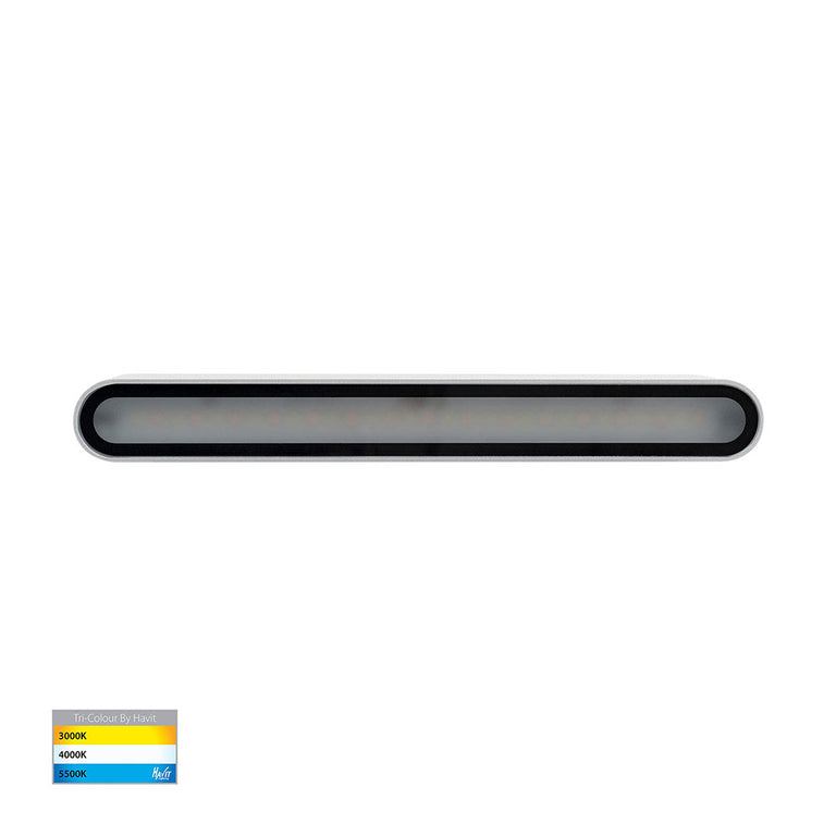 Lisse 2 x 12W CCT 240V Up & Down LED Wall Light White - HV3653T-WHT-240V