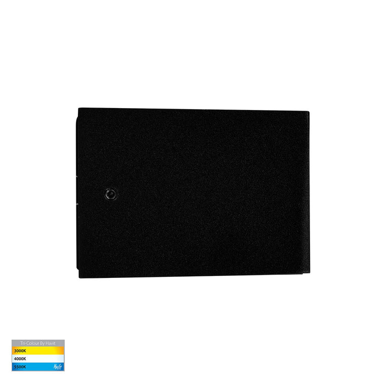 Siena 2 x 4.5W CCT 240V Up & Down LED Wall Light Black - HV3655T-BLK