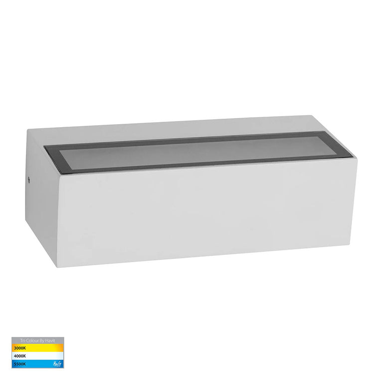 Siena 2 x 4.5W 240V Up & Down LED Wall Light White - HV3655T-WHT
