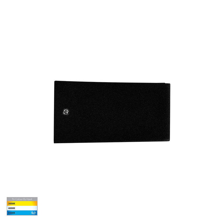 Siena 9W CCT 240V Uplighter LED Wall Light Black - HV3656T-BLK