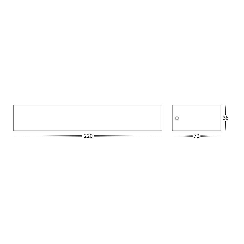 Siena 9W CCT 240V Uplighter LED Wall Light White - HV3656T-WHT
