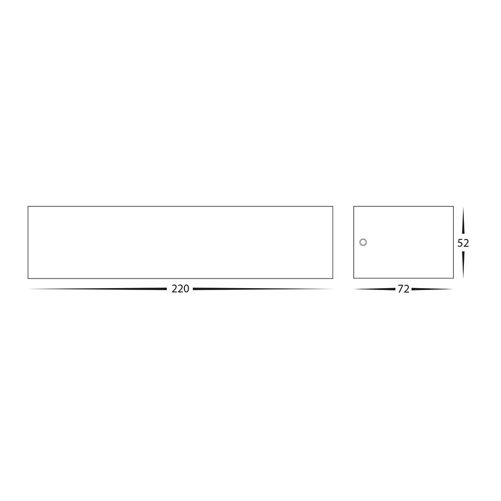 Siena 2 x 6W CCT 240V Up & Down LED Wall Light White - HV3657T-WHT