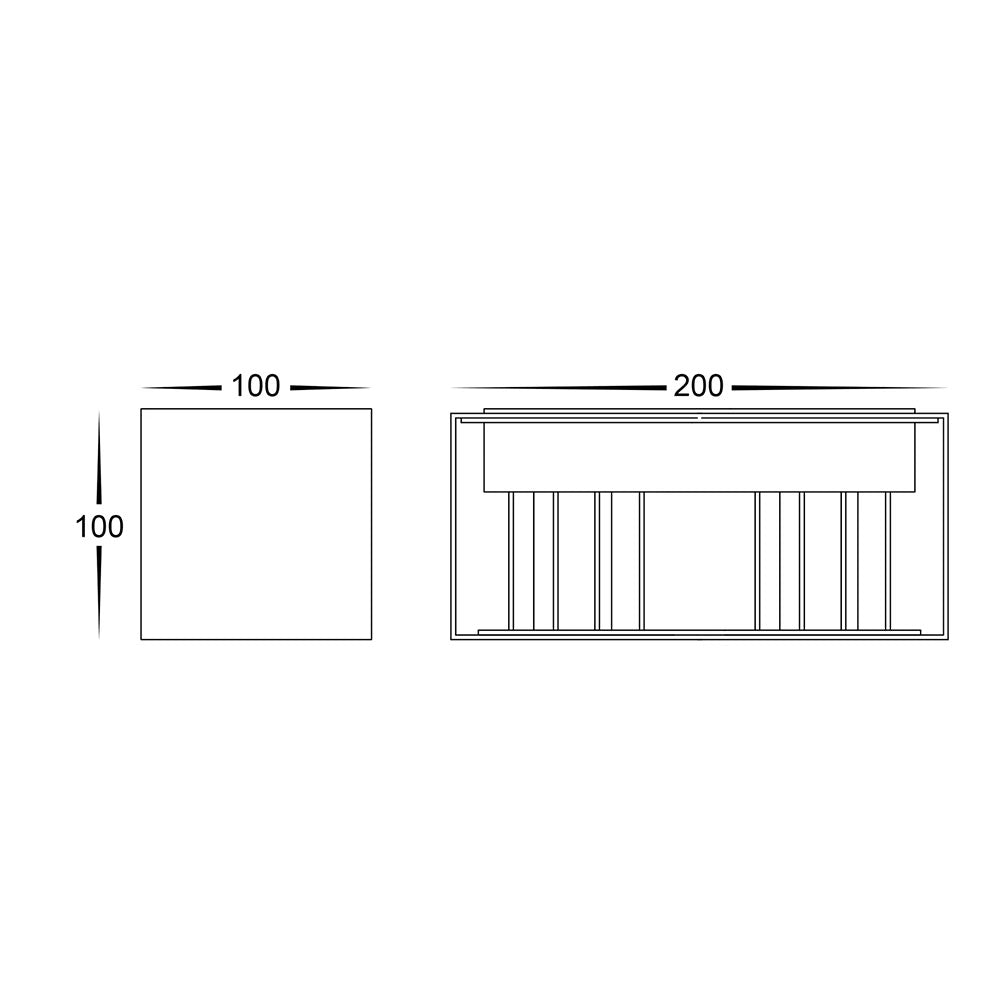 Versa 4 x 3W CCT 240V Up & Down LED Adjustable Wall Light White - HV36582T-WHT-SQ