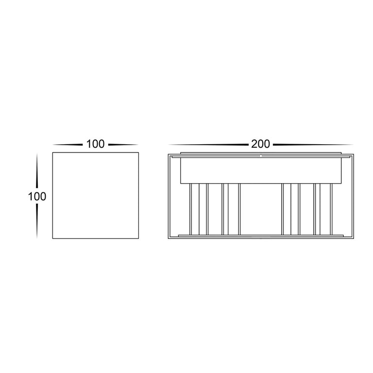 Versa 4 x 3W CCT 240V Up & Down LED Adjustable Wall Light White - HV36582T-WHT-SQ