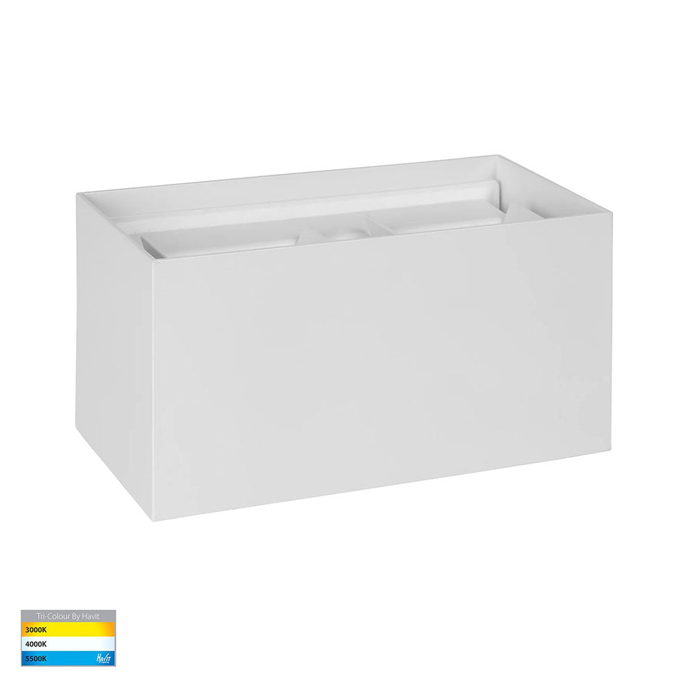 Versa 4 x 3W CCT 240V Up & Down LED Adjustable Wall Light White - HV36582T-WHT-SQ
