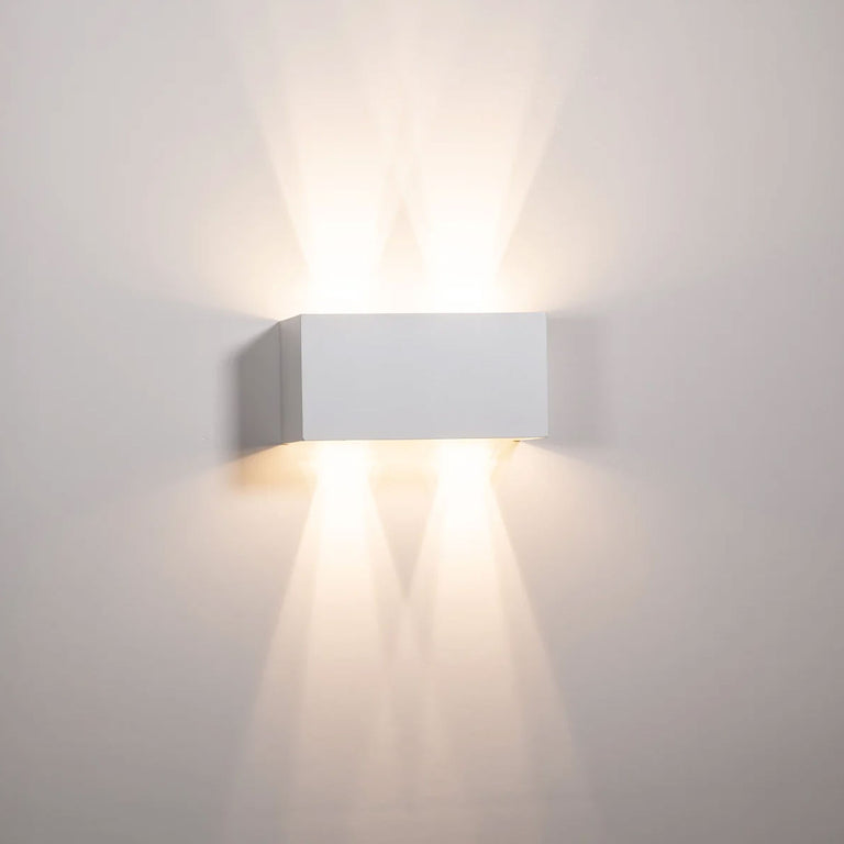 Versa 4 x 3W CCT 240V Up & Down LED Adjustable Wall Light White - HV36582T-WHT-SQ