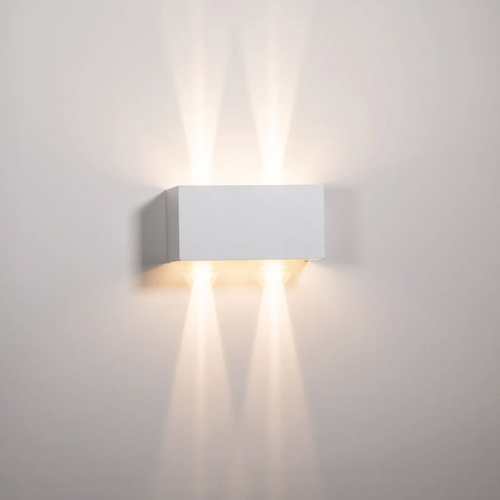 Versa 4 x 3W CCT 240V Up & Down LED Adjustable Wall Light White - HV36582T-WHT-SQ