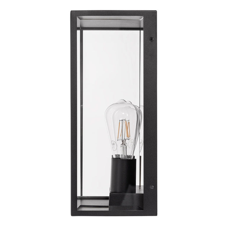 Bayside Large 2 x 4W 240V E27 LED Wall Light Black - HV36592W-BLK
