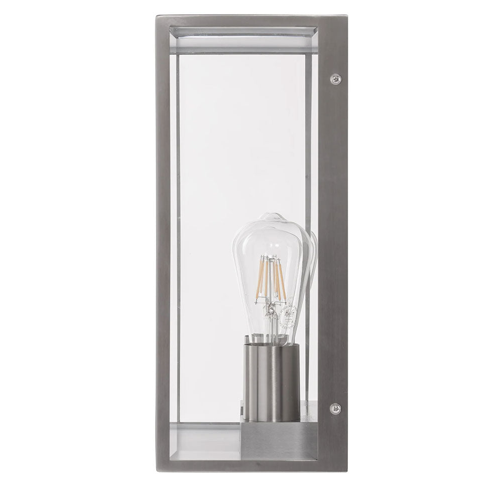 Bayside Large 2 x 4W 240V E27 LED Wall Light Stainless Steel - HV36592W-SS316