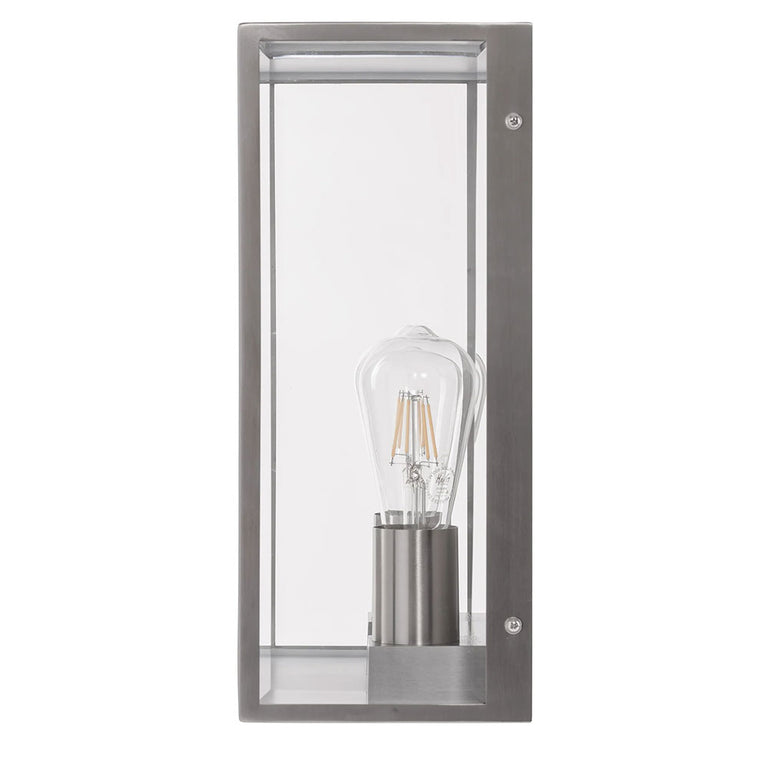 Bayside Large 2 x 4W 240V E27 LED Wall Light Stainless Steel - HV36592W-SS316