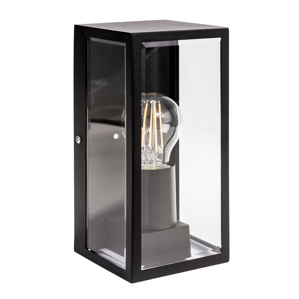Bayside 8W 240V E27 LED Wall Light Black - HV3659W-BLK