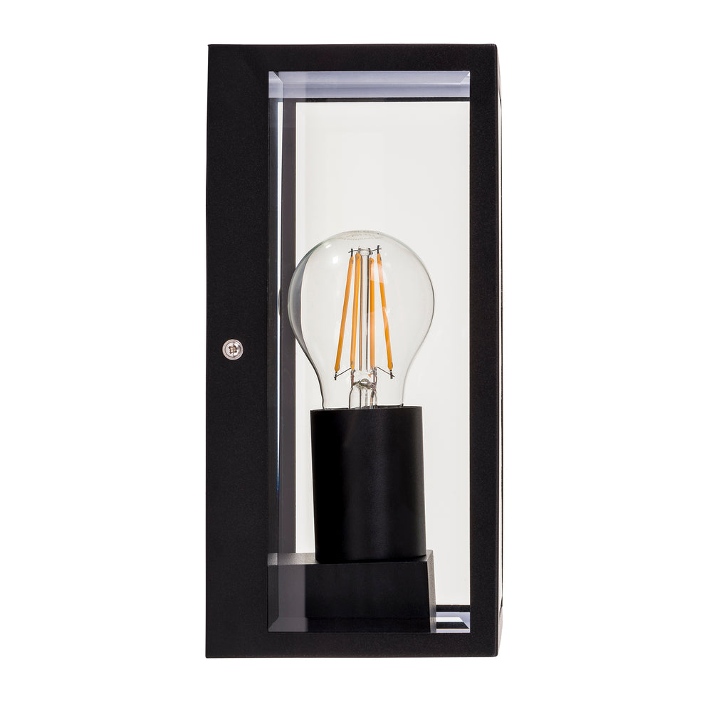 Bayside 8W 240V E27 LED Wall Light Black - HV3659W-BLK
