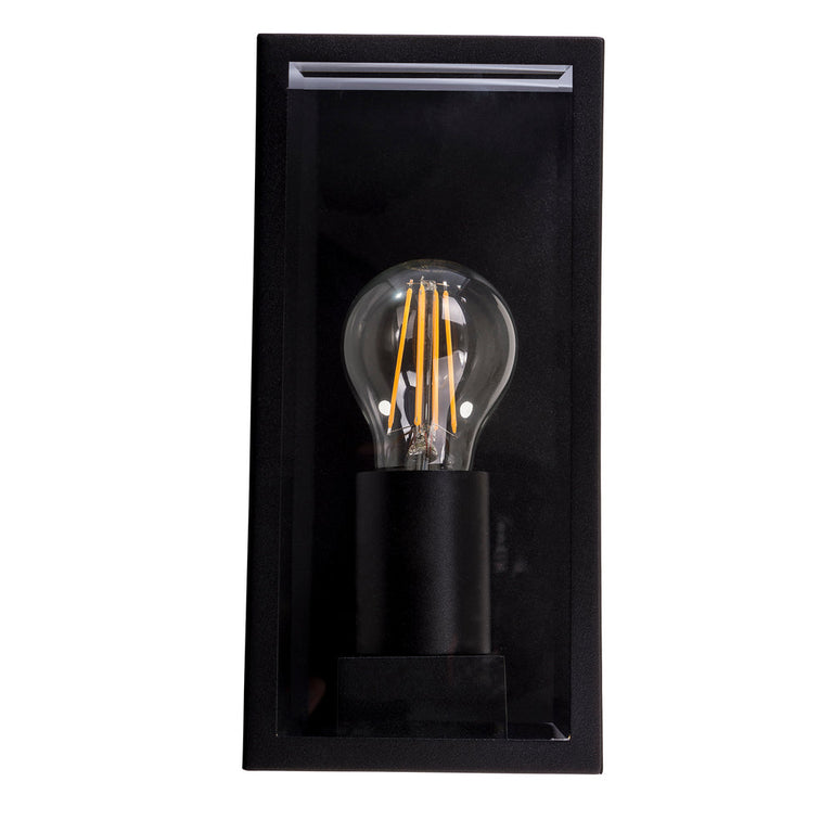 Bayside 8W 240V E27 LED Wall Light Black - HV3659W-BLK