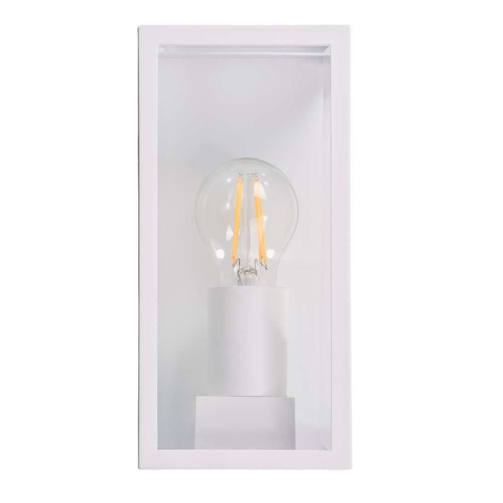 Bayside 8W 240V E27 LED Wall Light White - HV3659W-WHT