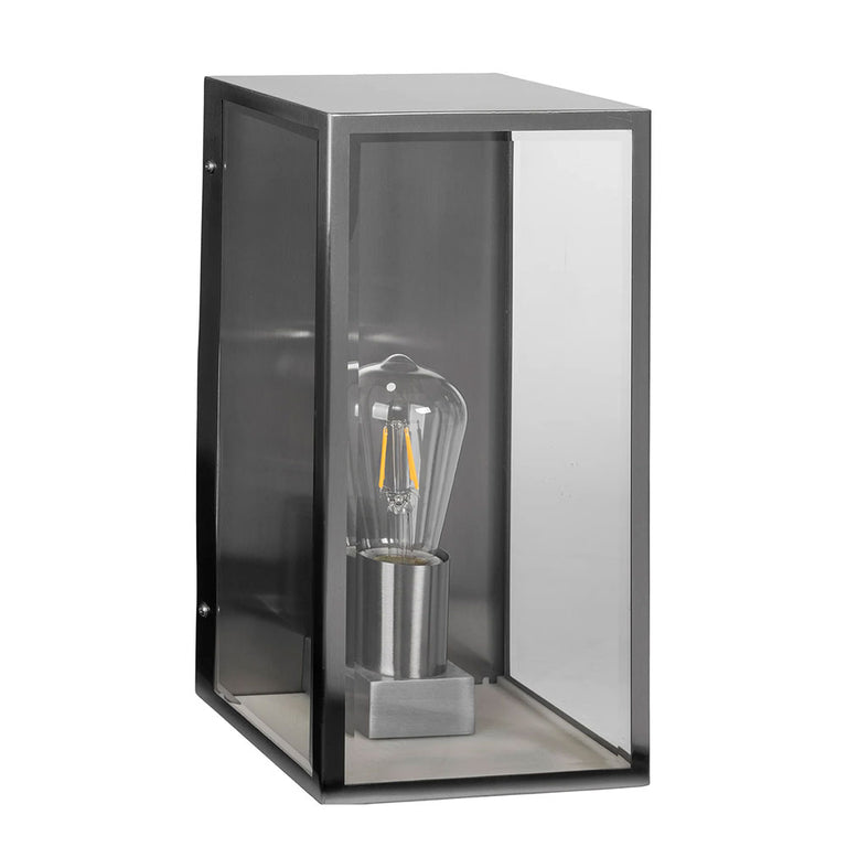 Bayside Large 4W 240V E27 LED Wall Light Stainless Steel - HV3659W-L-SS316