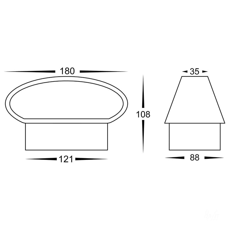 Luxe 9W CCT 240V Up & Down LED Wall Light Matt Black - HV3661T-BLK