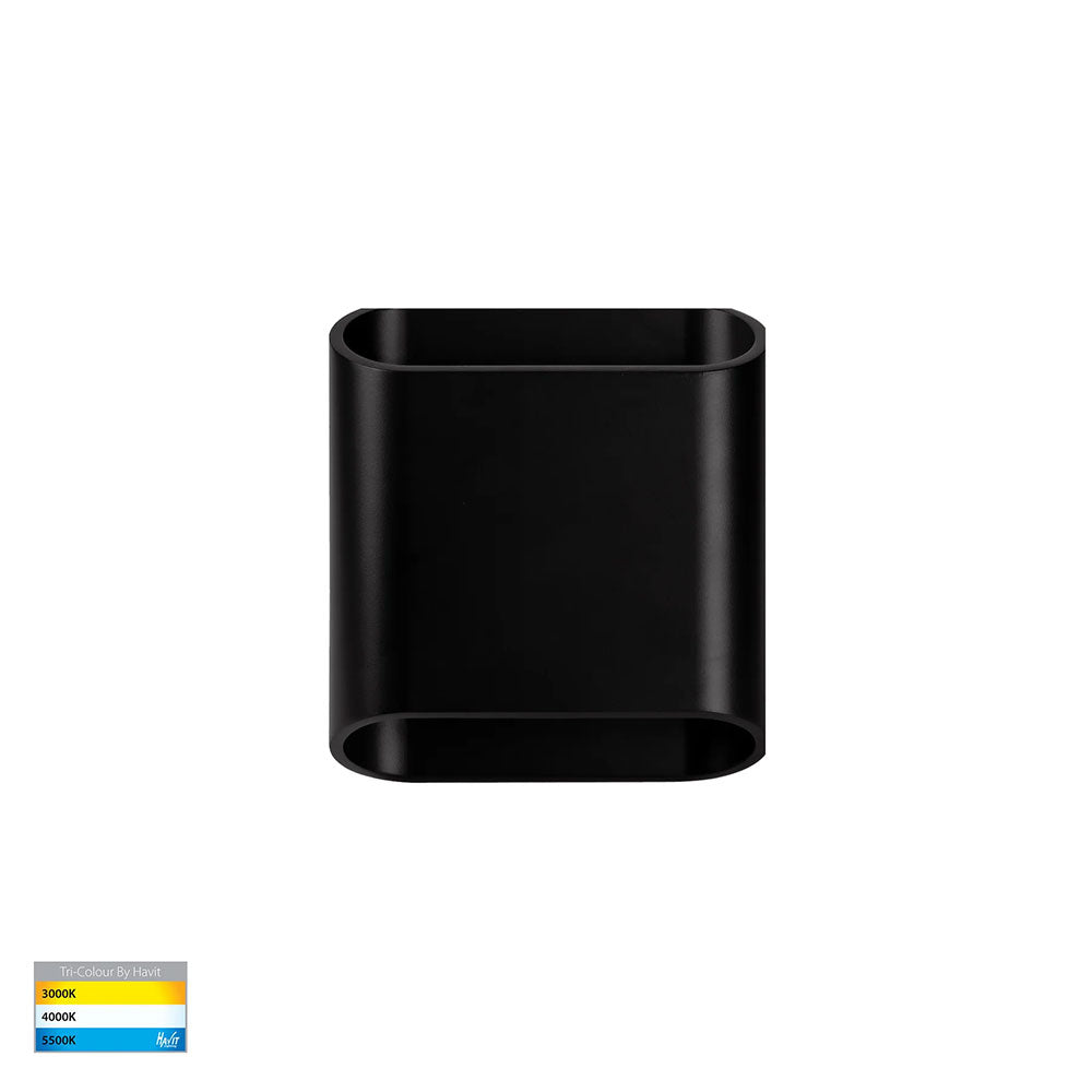 Contec Aluminium Up and Down LED Wall Light Black - HV3662T-BLK-240V