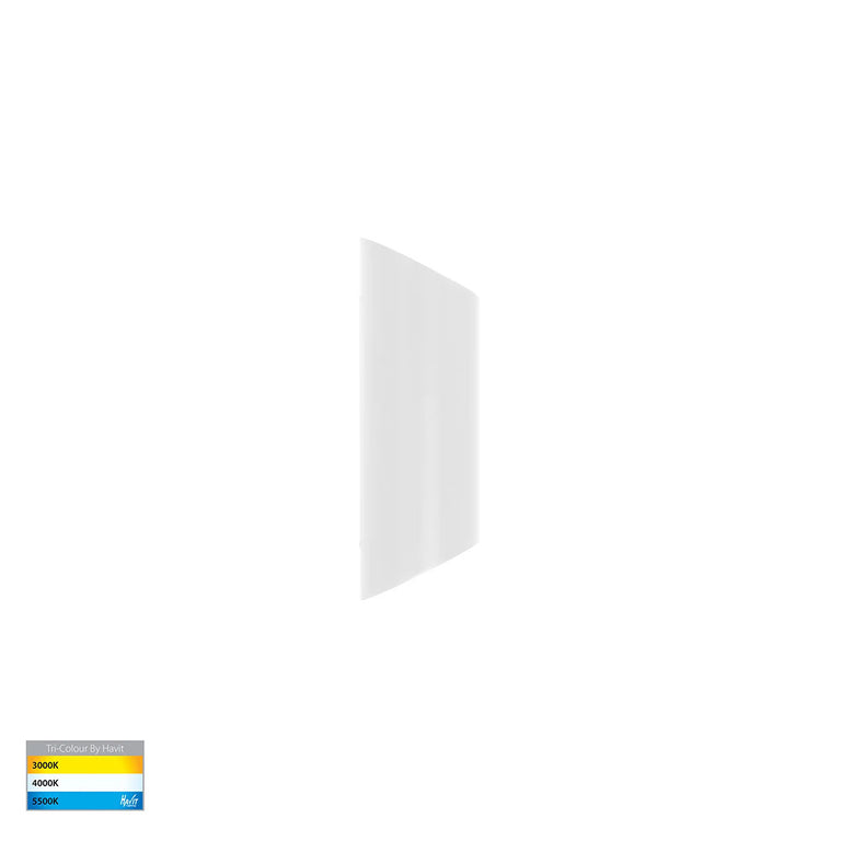 Contec Aluminium Up and Down LED Wall Light White - HV3662T-WHT-240V