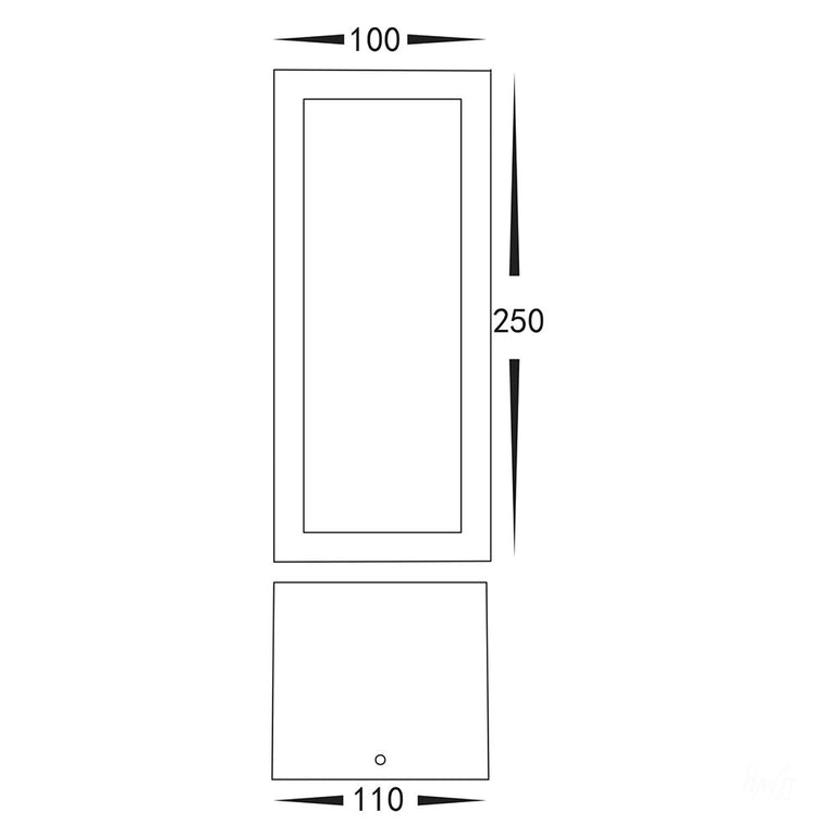 Jasper 12W CCT 240V LED Wall Light White - HV3669T-WHT