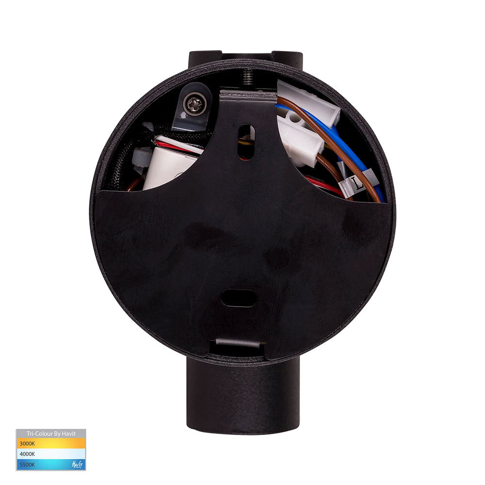 Lesen 5W CCT 240V LED Single Adjustable Wall Light Black - HV3689T-BLK