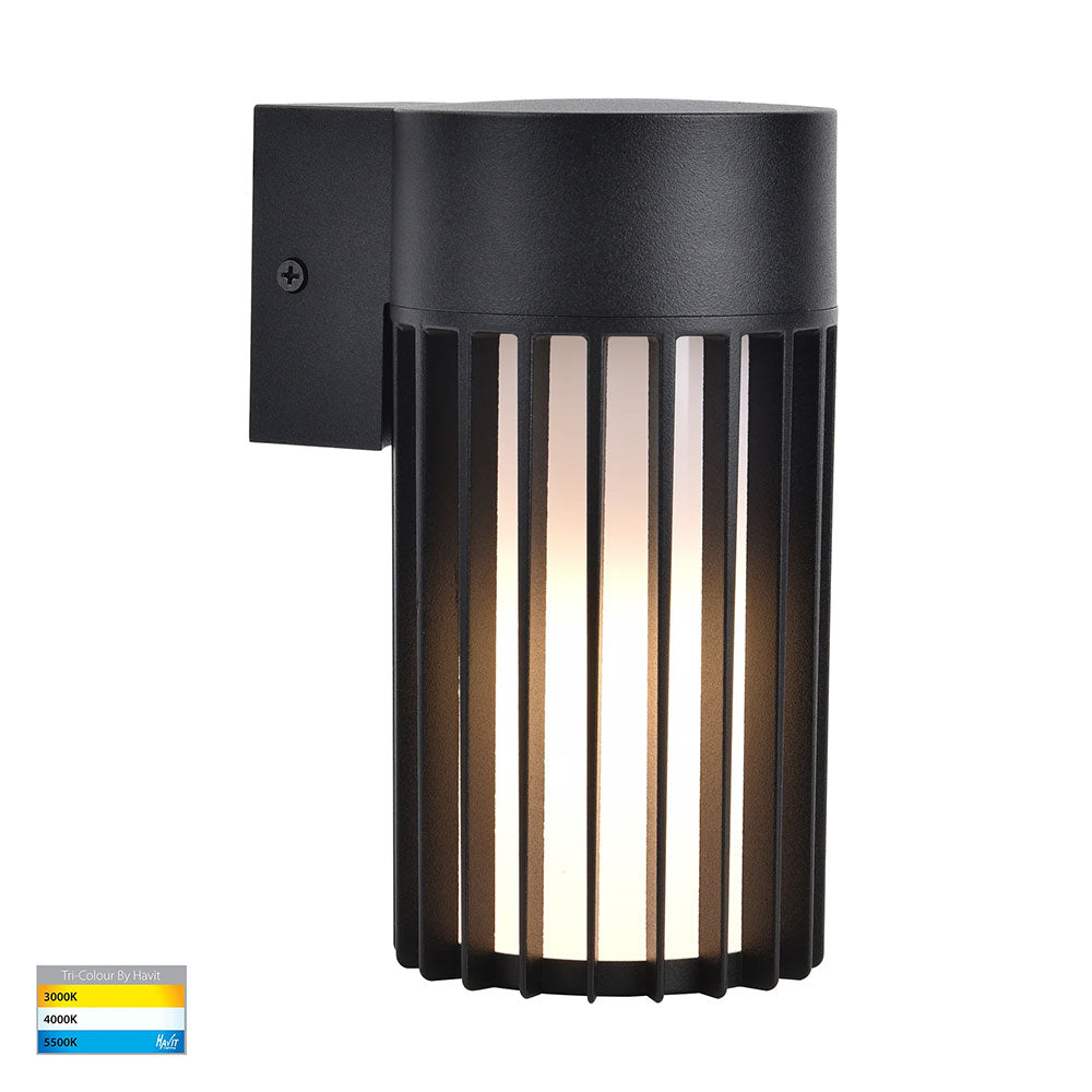 Tenac 9W CCT 240V LED Wall Light Black - HV3693T-BLK