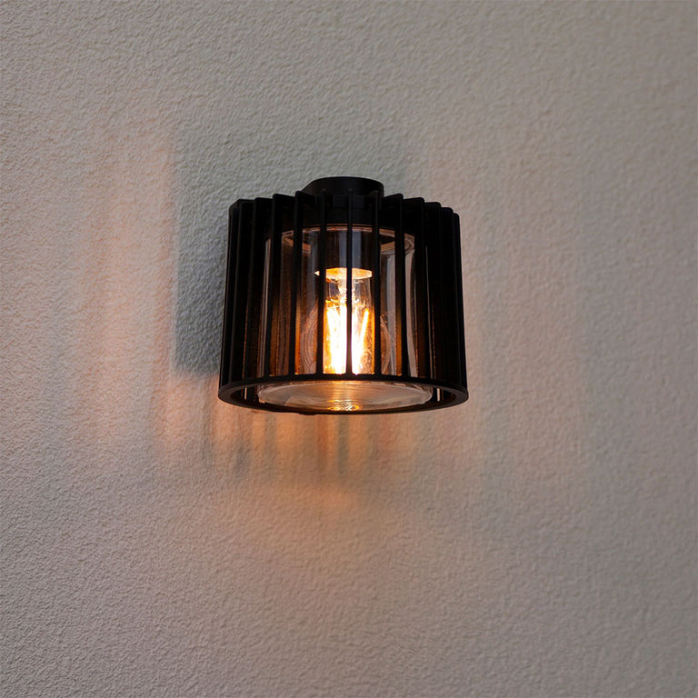 Lumo 9W CCT 240V LED Wall Light Black / Warm White - HV3694W-BLK