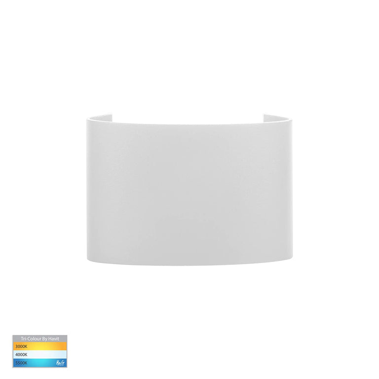 Maro 4 x 1 W 240V LED Up & Down Wall Pillar Light White - HV3695T-WHT-240V
