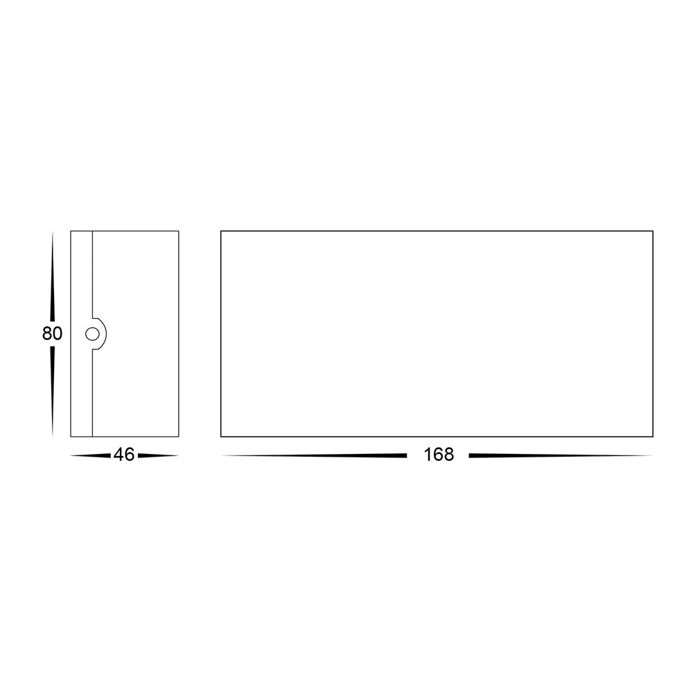 Maro 6 x 1W CCT 12V DC LED Up & Down Wall Pillar Light White - HV3696T-WHT-12V